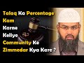 Talaq Ka Percentage Kam Karne Keliye Community Ke Zimmedar Kya Kare ? By Adv. Faiz Syed
