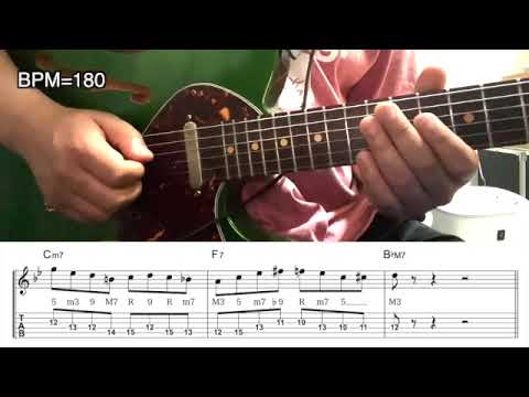 Mike Stern Jazz Major 2-5 Lick from Autumn Leaves　Part3
