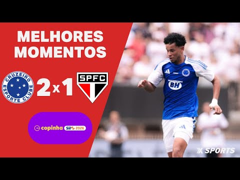 Gols e lances de Cruzeiro x São Paulo