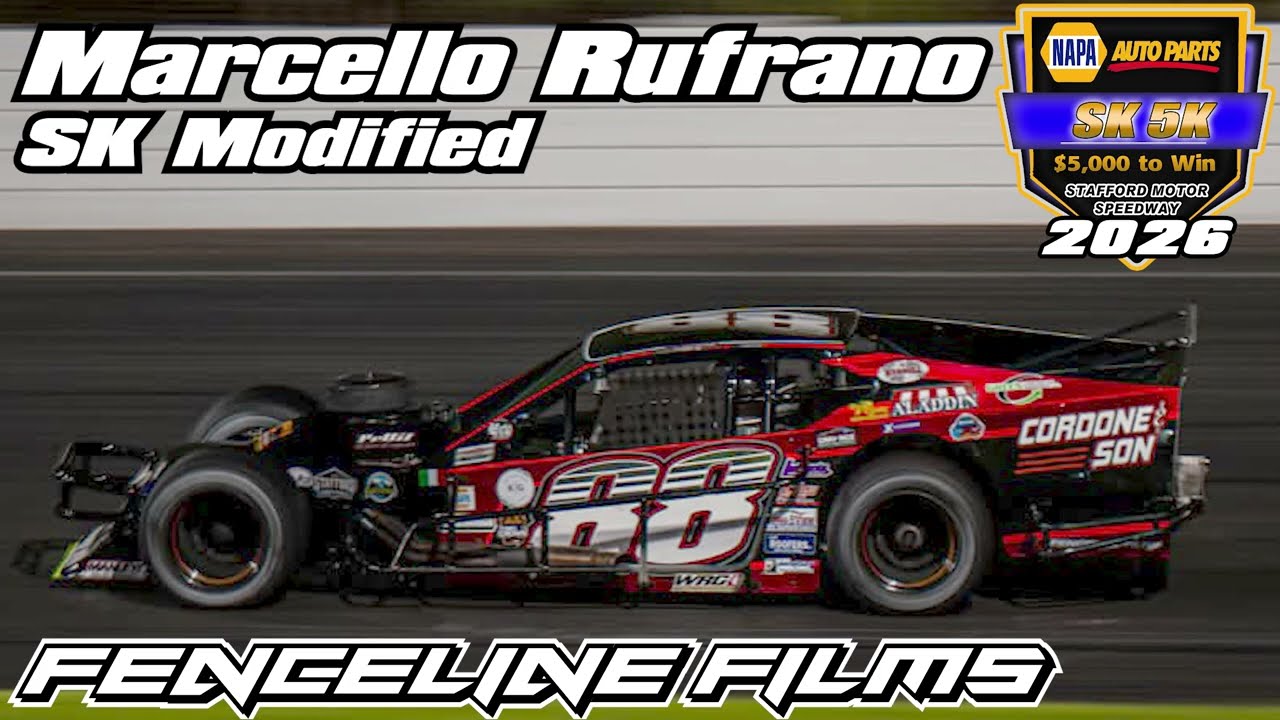 Marcello Rufrano SK Modified at Stafford Speedway 2026