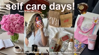 SELF CARE DAYS!💌 cozy mornings, treating myself, hair makeover, sephora haul, & new skincare!