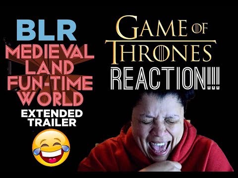 "MEDIEVAL LAND FUN-TIME WORLD" EXTENDED TRAILER — A Bad Lip Reading of Game of Thrones - REACTION!!!