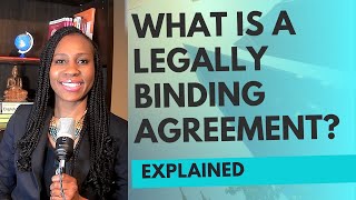 Contract Law- What is a legally binding agreement?