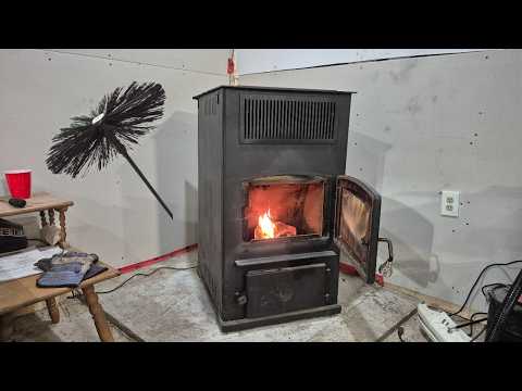 Clean a Pellet Stove in  6 Minutes! Easy Guide to Keep Your Shop Warm 