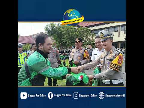 Polres Lubuk Linggau dan Pemkot Bagikan Bingkisan ke Ojol