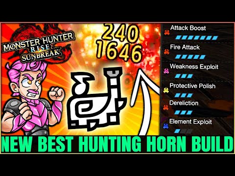 Hunting Horn is OP Now - New Best Endgame Build & All 5 Elements - Monster Hunter Rise Sunbreak!