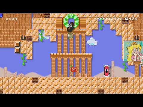 Trickshot Temple by JulianSMM - Super Mario Maker 2 - No Commentary 1bu