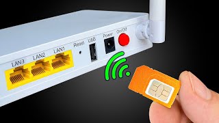 Plaats de simkaart in de WIFI-router! Miljarden mensen kennen dit geheim niet