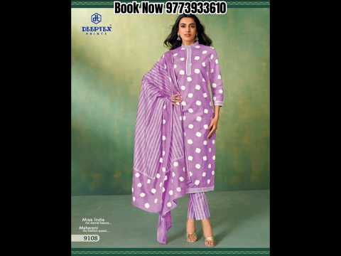 Latest Deeptex Prints Miss India Vol 91 Pure Cotton Printed Dailywear Dress Material