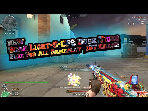 Crossfire West | [NEW] Scar Light-S-CFS Dusk Tiger | Free For All Gameplay | 187 Kills!!!
