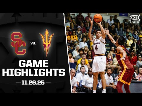 USC vs. Arizona State Game Highlights | 2025-26 Big 12 Men’s Basketball