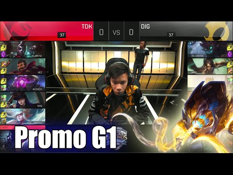 Team Dragon Knights vs Dignitas | Game 1 S6 NA LCS Summer 2016 Promotion Tournament | TDK vs DIG G1