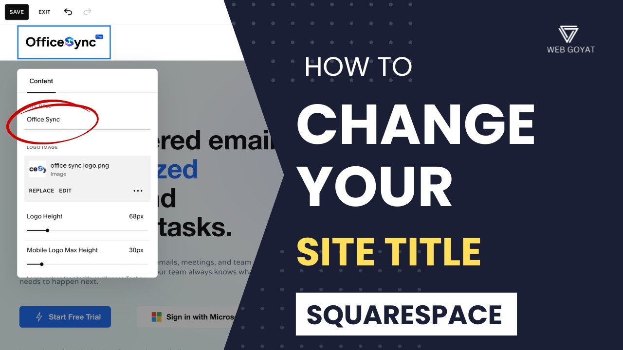 How to Add a Site Title in Your Squarespace Website
