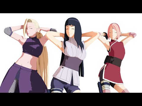 【Naruto MMD/2K/60FPS】HELLOVENUS - I'm il - Ino*Hinata*Sakura【Motion DL Link】