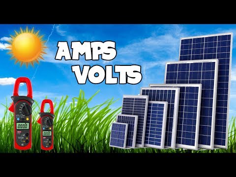 How to check amperes and voltages of solar panels || 300 Watts Solar Panel.