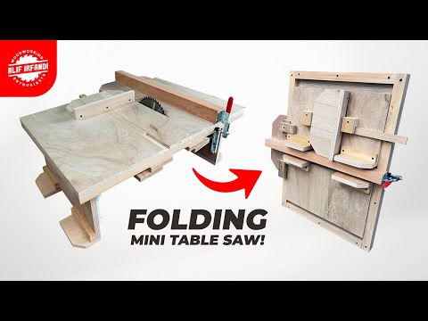 DIY Portable and Folding Mini Table Saw from a Circular Saw: Perfect for Small Workshops!