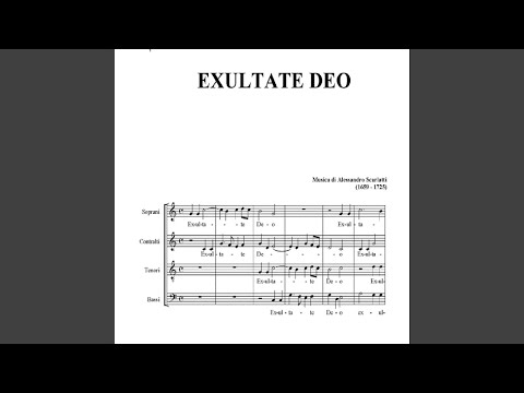 EXSULTATE DEO, A, Scarlatti (Part for Soprano)