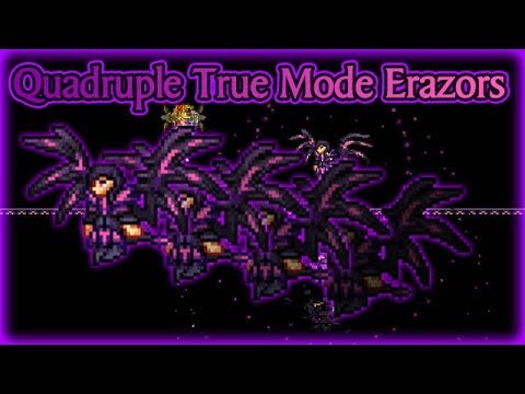 Quadruple True Mode Erazors | Shadows of Abaddon Mod Terraria