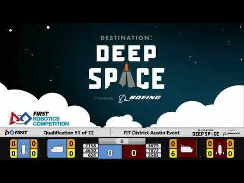 AUSTIN 2019 Day 2 FIRST Robotics Competition District Event DESTINATION: DEEP SPACE