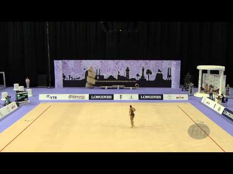 RIZATDINOVA Ganna (UKR) - 2014 Rhythmic Worlds, Izmir (TUR) - Qualifications Clubs