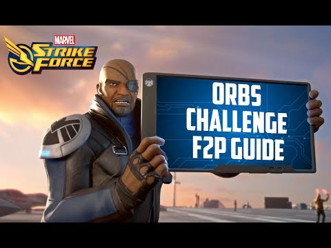 How to beat Tier 8 Orb Fragments Challenge with F2P team - Marvel Strike Force
