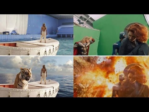 Top 10  Hollywood Movies Before and After Visual Special Effects Video