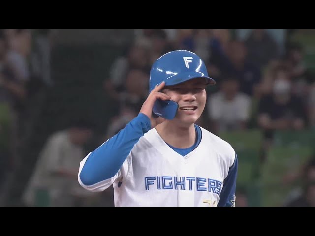 【1回表】思い切り引っ張った!! ファイターズ・清宮幸太郎 先制タイムリー2ベースヒット!!  2023年8月26日 埼玉西武ライオンズ 対 北海道日本ハムファイターズ