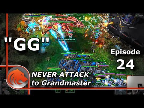StarCraft 2: "LOOKING FOR RED DOTS IS NOT FUNNY" - Never Attack to Grandmaster