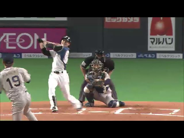 6回裏 ファイターズ西川＆中田が2試合連続となるアベック弾!! 金子千尋を粉砕!! 2014/5/2 F-Bs