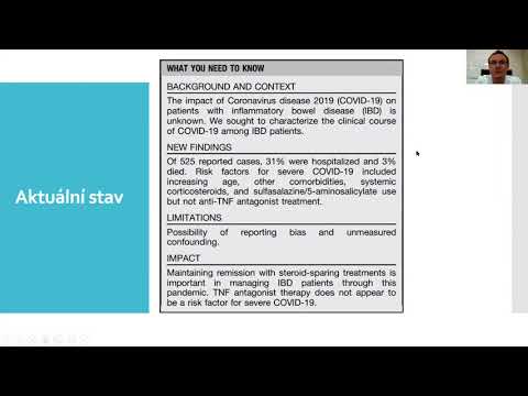 Webinář: COVID-19 pozitivita a IBD onemocnění, doc. MUDr. Martin Bortlík, Ph.D.
