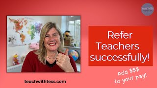 Refer ESL Teachers successfully