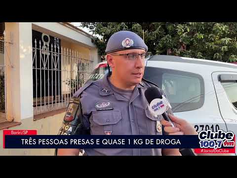 BARIRI: FORÇA TÁTICA PRENDE TRÊS PESSOAS E DROGA