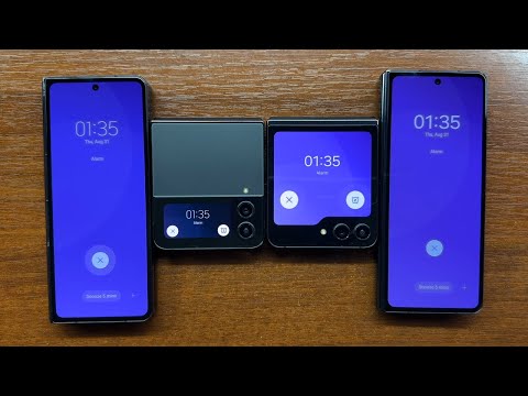 Samsung Galaxy Z Fold 4, Z Flip 4, Z Flip 5, Z Fold 5 Alarm Clock Alert Sound & Vibration