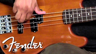 Video thumbnail for Fender Deluxe Active Precision Bass Special Okoume Demo | Fender by Fender