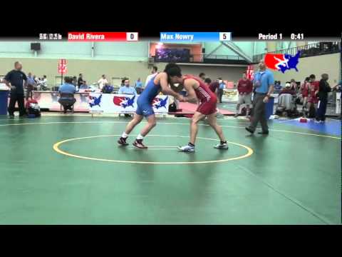 University Nat`ls GR 55 KG / 121.25 lbs: David Rivera vs. Max Nowry