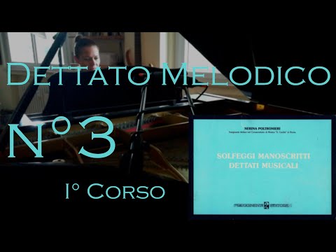 Dettato Melodico n.3 - I Corso - N. Poltronieri