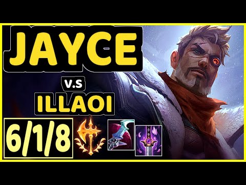 ZIG (JAYCE) vs ILLAOI - 6/1/8 KDA TOP GAMEPLAY - NA Ranked DIAMOND