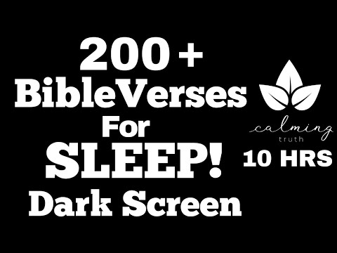 10 Hours Of Scriptures For Sleeping Dark Screen ( 200+ Bible Verses For Sleep)