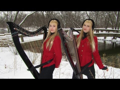 CAROL OF THE BELLS - Harp Twins - Camille and Kennerly