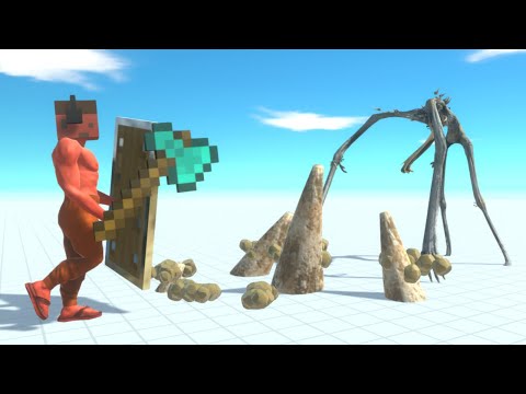 Champion Steve vs Every Stickman Unit (Fantasy and Infernals) - Animal Revolt Battle Simulator