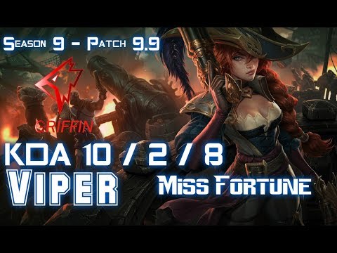 GRF Viper MISS FORTUNE vs SIVIR ADC - Patch 9.9 KR Ranked