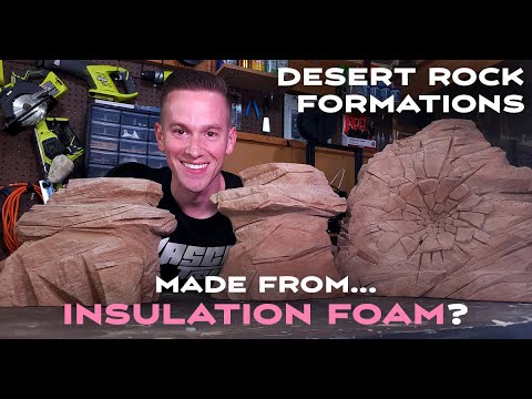 Turn Foam into Diorama Rock Terrain