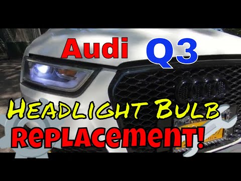Audi Q3 Headlight Removal and Bulb Replacement