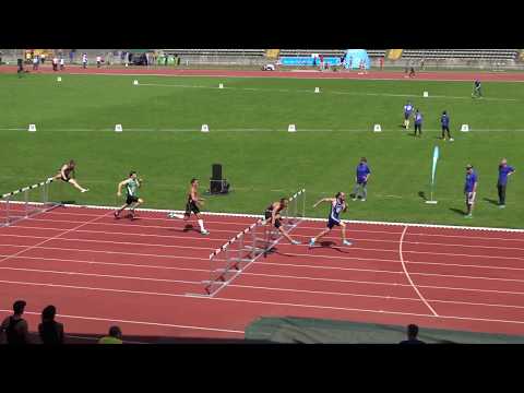 Bayerische Leichtathletik Meisterschaften 2019 Augsburg - 110m Hürden Männer Finale