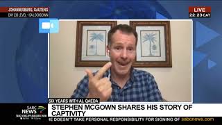 Former Al Qaeda captive Stephen McGowan launches a book video