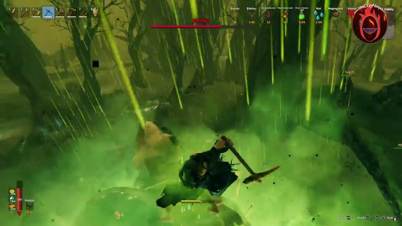 Video: BOSS: Valheim: Day 18 - Valheim the Lazy Ninjas Empire (Blind Play, Group of 8) (CyberAxes Audio)