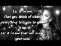 Jennifer Lopez - Let it be me (Lyrics)