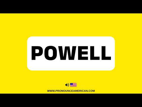 How to Pronounce POWELL (Correctly)