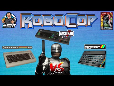 Sinclair ZX Spectrum VS Commodore 64 VS Amstrad CPC ROBOCOP comparison