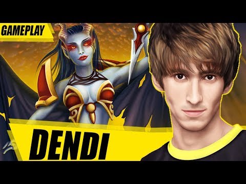 DENDI on QUEEN OF PAIN DOTA 2 WTF GAMEPLAY